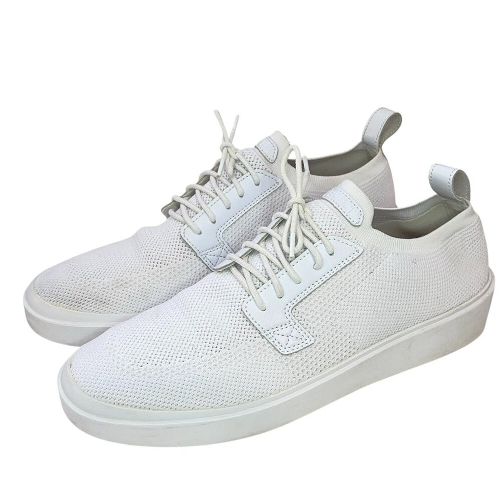 BYLT Lido Knit Shoes Mens Size 12 Lace Up Sneakers Lightweight Breathable White